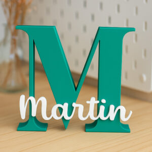 Nome em 3D para mesas