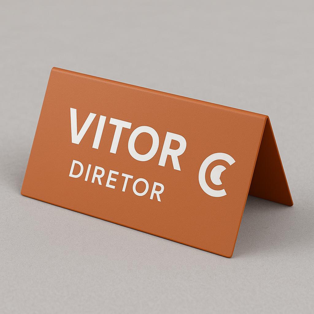 Placa personalizada com nome e cargo - Imagem 2