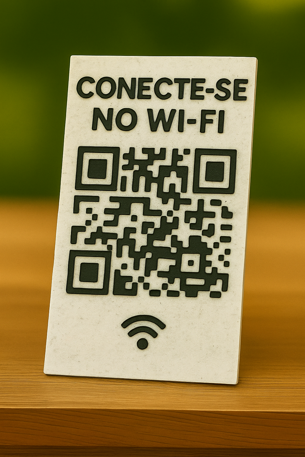 Placa Personalizada com QR Code – Pix, Wi-Fi, Cardápio, Link ou Rede Social - Imagem 2